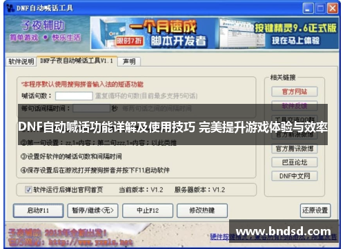 DNF自动喊话功能详解及使用技巧 完美提升游戏体验与效率